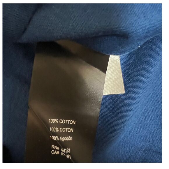 Karl Lagerfeld Paris  T Shirt Men’s S Blue Spellout Logo Designer Coordinates - Picture 7 of 8